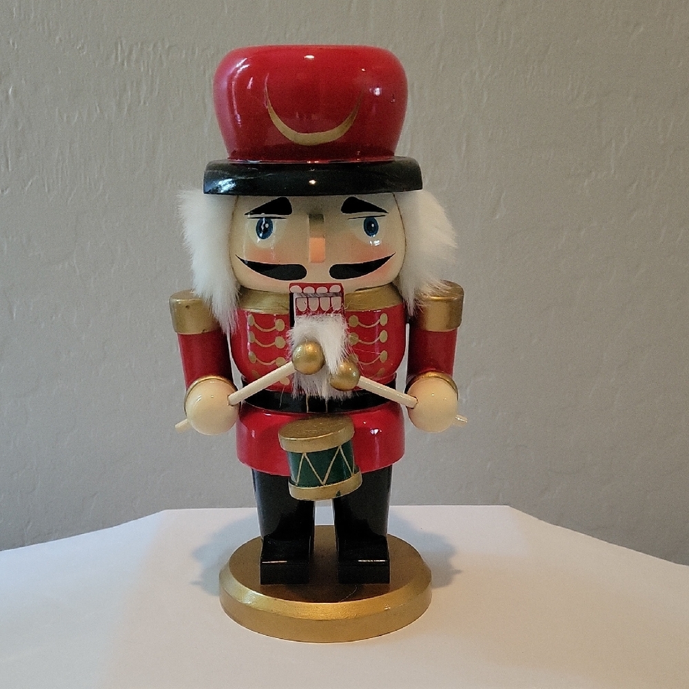 Festive Red and Gold Nutcracker Soldier